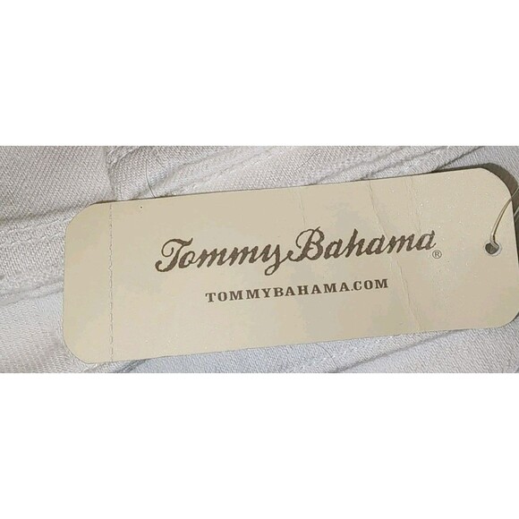 Tommy Bahama Denim Crop Jeans White Spring Summer Resort Vacation Cruise Size 12 - Picture 5 of 7